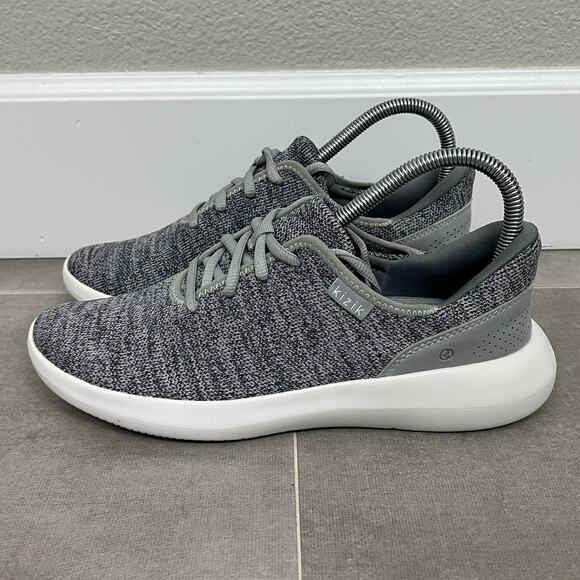Kizik Madrid Eco Knit Mens 6.5/Womens 8 Gray Hands Free Comfort Sneaker Shoes - Picture 3 of 7